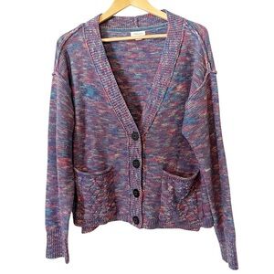 Sundance Ragtime Multicolor Knit Button Down Cardigan Sweater‎ Size Small